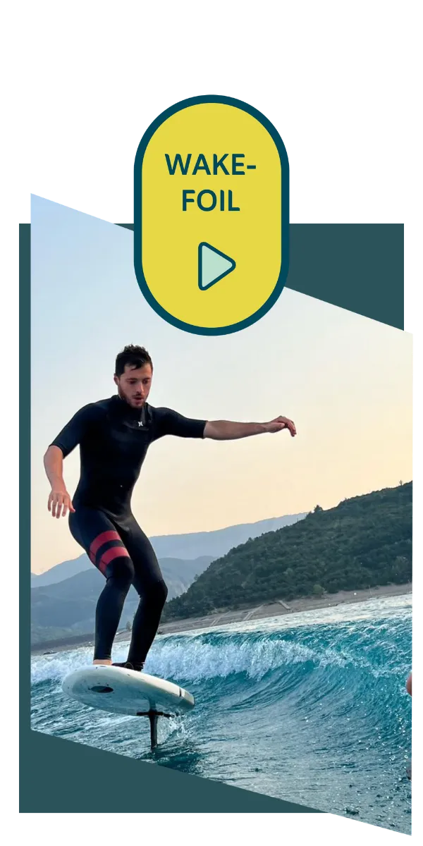 Naturoll - wakefoil au lac de serre-ponçon